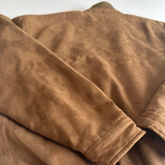 Vintage Geoffrey Beene Men's Brown Suede Jacket